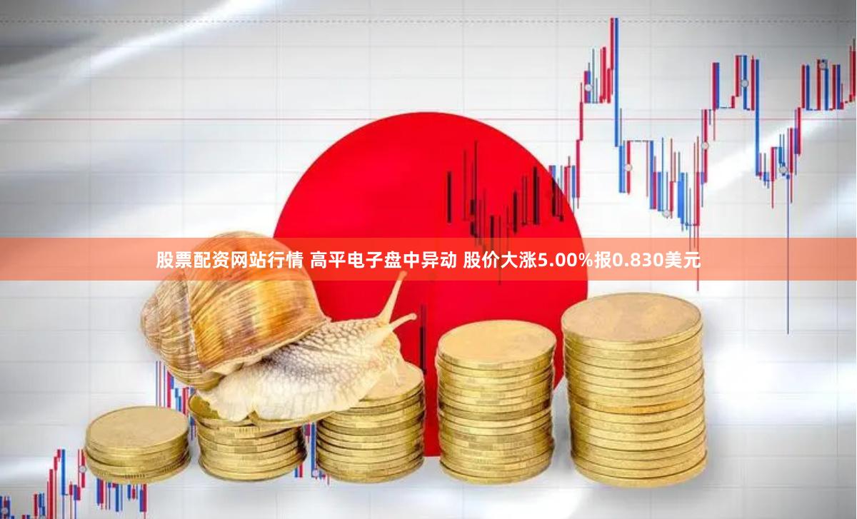 股票配资网站行情 高平电子盘中异动 股价大涨5.00%报0.830美元