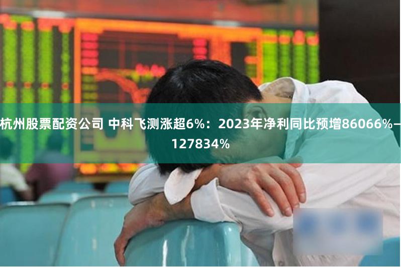 杭州股票配资公司 中科飞测涨超6%：2023年净利同比预增86066%—127834%