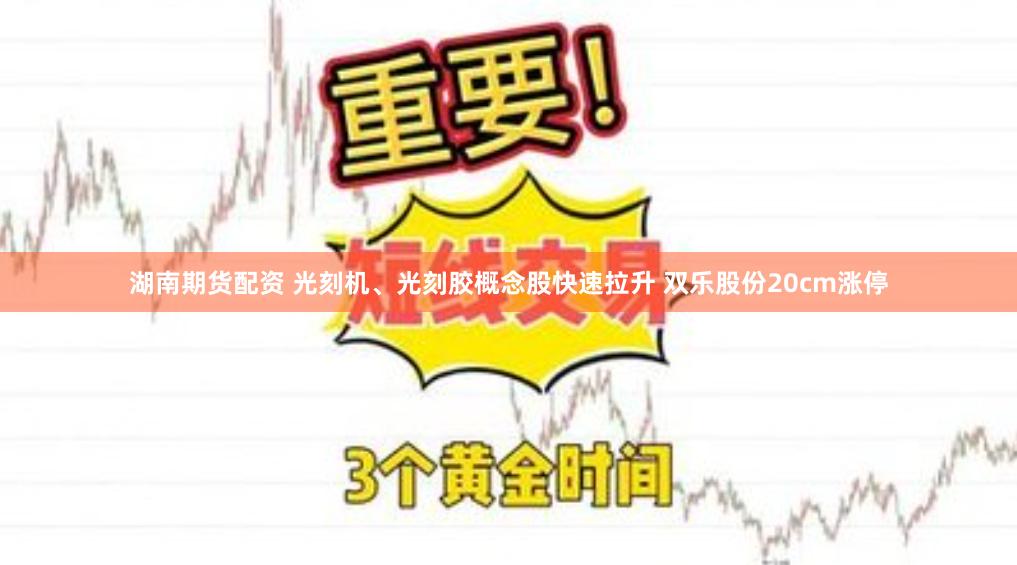 湖南期货配资 光刻机、光刻胶概念股快速拉升 双乐股份20cm涨停